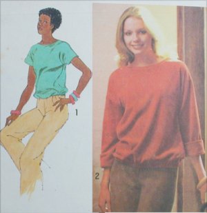 Simplicity 8742 sewing pattern misses pullover top size 12 UNCUT for stretch knits