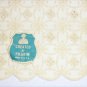 Vintage table runner cloth Pilgrim USA label ecru with darker beige design 40x13.5 inches
