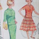 Simplicity 2626 vintage 1958 sewing pattern 2 pc dress size sub teen 8S B28