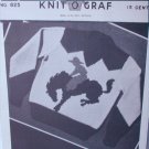 Knit O Graf 825 vintage 1949 knitting pattern boy sweater cowboy on horse sz 8 10 12