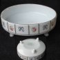 Nippon hand painted salt cellar on legs round 2 1/2 inches