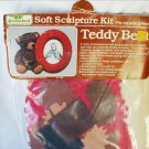 Teddy Bear soft sculpture picture frame kit no sew craft kit sealed in package