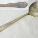 Fairfield silver plate flatware floral handle soup spoon 6 7/8 inches