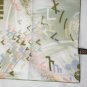 Symphony scarf Arnel nylon moss green print 20 x21 inches