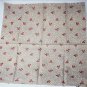 Symphony scarf 100% polyester beige rose print 20 inches square