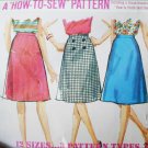 Simplicity 5583 sewing pattern A line skirt size 18 waist 30