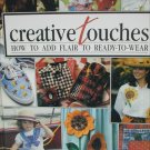 Creative touches craft book Leisure Arts sewing cross stitch patterns