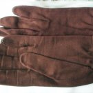 Vintage brown cotton wrist gloves Hudson Company size 6 to 6 1/2 Vintage brown cotton wrist gloves Hudson Company size 6 to 6 1/2