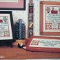 Cross stitch pattern leaflet Thanks Teacher with school house