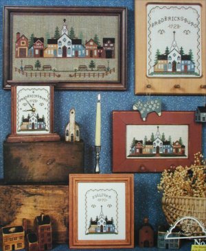 Cross stitch pattern leaflet Our Towne Our Home