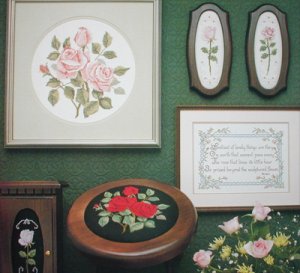 Cross stitch pattern Romantic Rose design leaflet 235