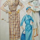 Simplicity 1847 vintage 1956 sewing pattern shirt waist dress size 14 1/2 B35