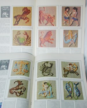 Golden Hands craft pattern booklets Vol 2 parts 22 23 zodiac signs cross stitch needlepoint