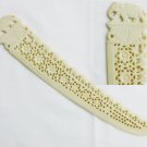 Vintage elephant figure faux ivory plastic letter opener carved look