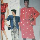McCall 8910 misses jacket dress size 14 B36 sewing pattern 1984