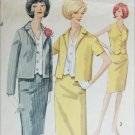 Simplicity 5358 misses suit skirt jacket vest size 12 B32 vintage 1964 pattern