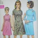 Simplicity 7431 A line dress sewing pattern vintage 1967 size 14 B 36