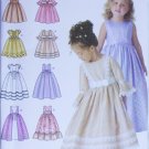 Simplicity 4337 girls party dress sleeveless long short sleeves UNCUT sizes 3 4 5 6