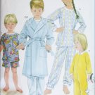 Simplicity 5874 UNCUT sewing pattern childs robe footed sleeper PJs sizes 3 4 5 6