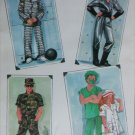 Simplicity 8890 adult costume pattern doctor nurse soldier prisoner spaceman UNCUT size S M