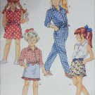 McCall's 6405 girls shirt skirt pants shorts sizes 4 5 6 UNCUT sewing pattern