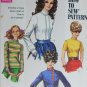 Simplicity 7734 blouse size 12 B34 vintage 1968 sewing pattern