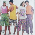 McCall 5939 unisex T shirt tank top pants shorts size S 32 1/2 to 34 sewing pattern McCall 5939 unisex T shirt tank top pants shorts size S 32 1/2 to 34 sewing pattern