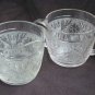 Anchor Hocking Sandwich glass cream and sugar bowl creamer