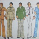 Simplicity 7314 retro mans leisure suit jacket 32 to 33 1/2 pants