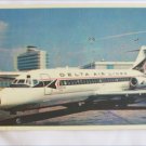 Delta Air Lines post card  DC 9 Fan Jet picture postcard used mailed 1967