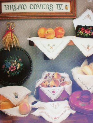Cross stitch bread cloths covers IV leaflet 9 designs Harriette Tew