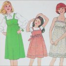 Simplicity 8362 girls dress jumper size 12 B30 vintage 1978 pattern