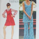 Simplicity 5520 mini dress bell bottom pants size 16 B38 vintage 1973 pattern