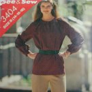 Butterick 3404 misses top pants sizes 14 16 18 sewing pattern
