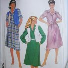 Simplicity 7423 misses shirt dress reversible vest size 14 B36 UNCUT pattern