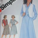 Simplicity 5409 misses pullover shirtdress vest size 14 bust 36 UNCUT pattern