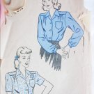 Advance 4328 vintage misses blouse size 16 bust 34 sewing pattern Advance 4328 vintage misses blouse size 16 bust 34 sewing pattern