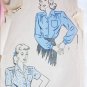 Advance 4328 vintage misses blouse size 16 bust 34 sewing pattern
