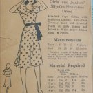 Ladies Home Journal 1015 sewing pattern vintage early 1940s dress size 10 Bust 28 Ladies Home Journal 1015 sewing pattern vintage early 1940s dress size 10 Bust 28