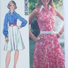 Simplicity 5619 dress flared skirt size 16 bust 38 vintage 1973 pattern Simplicity 5619 dress flared skirt size 16 bust 38 vintage 1973 pattern