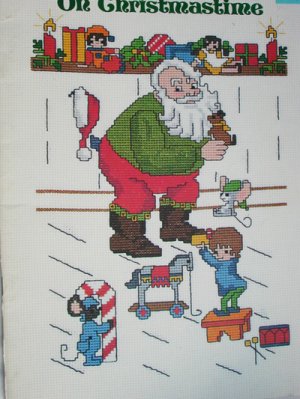 Cross stitch pattern book Children Count on Christmas Time by Gloria and Pat