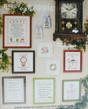 Cross stitch pattern book Kount on Kappie book 13 More Samplers