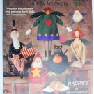Fanciful Flannels in Folk Art Motifs 5 dolls 2 ornaments craft pattern booklet