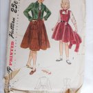 Simplicity 2946 vintage 1949 girl's jumper & bolero pattern size 10