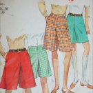 Simplicity 7212 misses culottes size 26 waist cut pattern hip 36