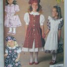 Butterick 6430 girls dress beret overdress UNCUT sizes 5 6 6X