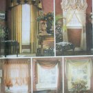 Simplicity 5058 Victorian windows UNCUT patterns for shade drapery panel swag curtain