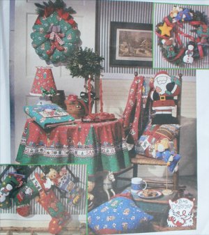 Simplicity 8806 Christmas decorations pattern ornaments angel wreath UNCUT