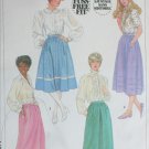 Simplicity 7435 misses skirts size 8 waist 24 pattern