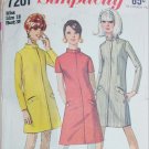Simplicity 7201 dress pattern size 18 B38 vintage 1967 A line dress